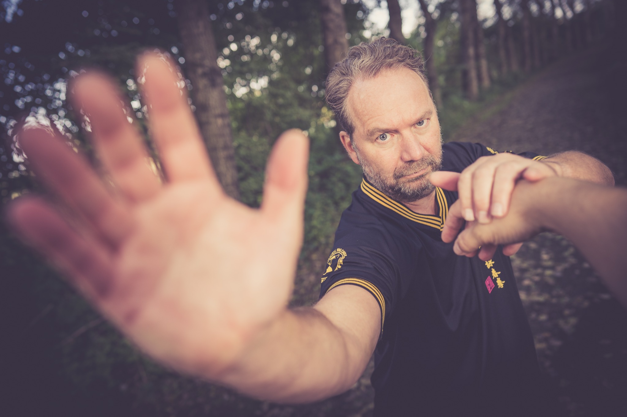 Sifu Michiel Contant demonstrating Wing Chun